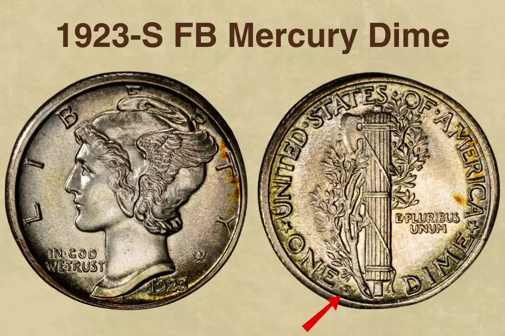 1923-S FB Mercury Dime