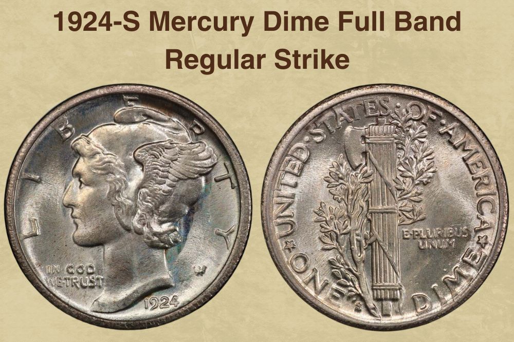 1924-S Mercury Dime Full Band Regular Strike