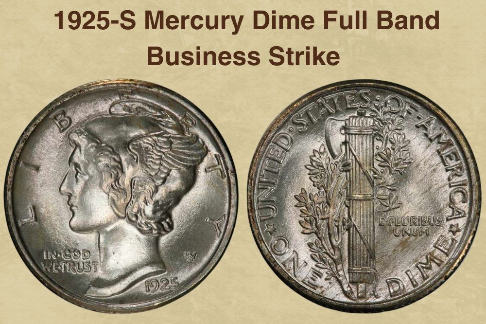 1925-S Mercury Dime Full Band Business Strike