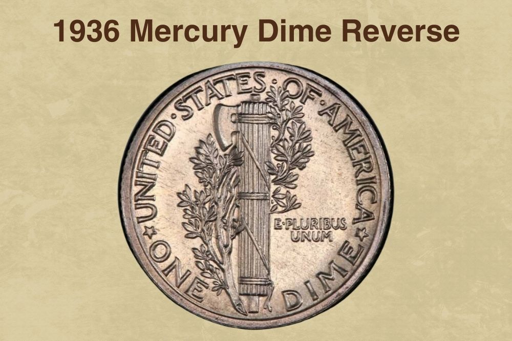 1936 Mercury Dime Reverse