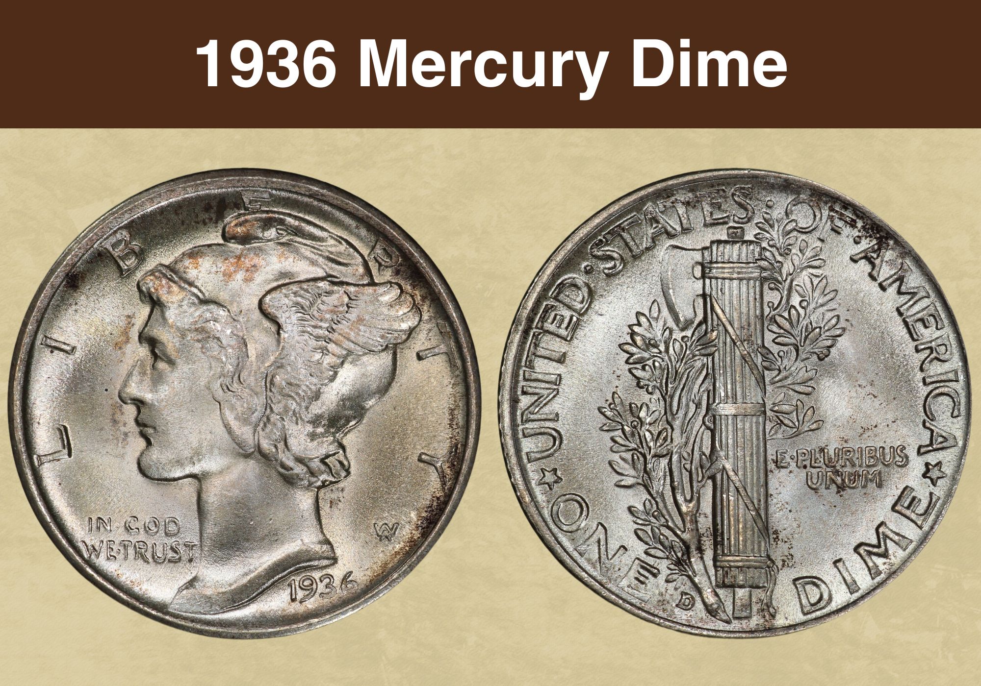 1936 Mercury Dime