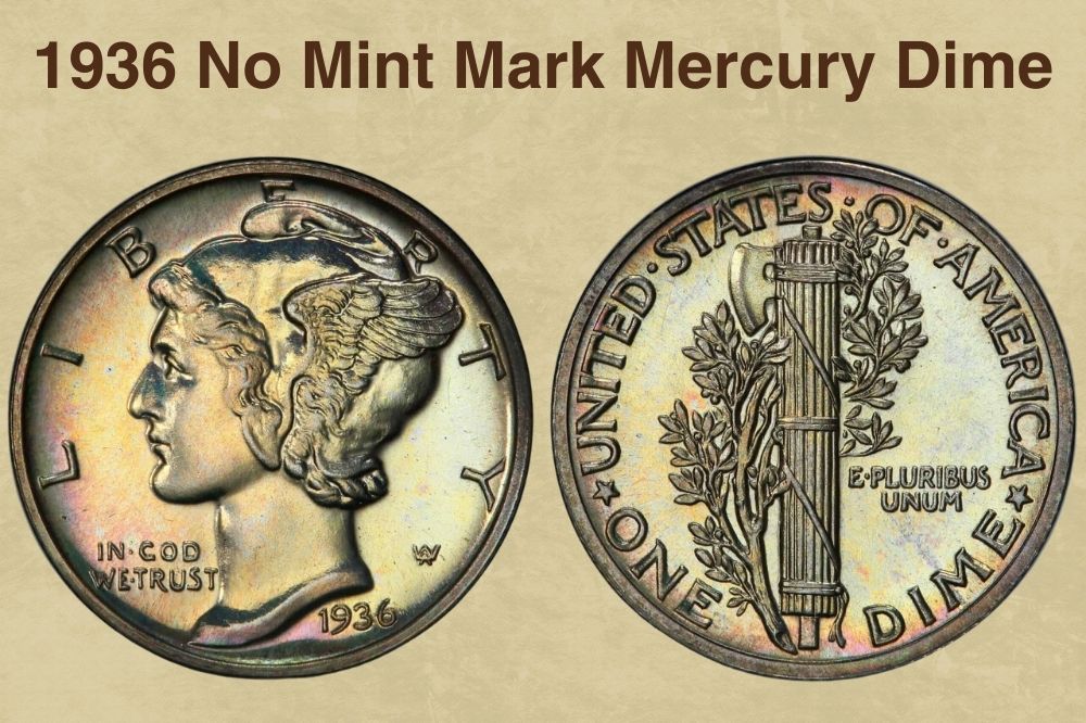1936 No Mint mark Mercury Dime