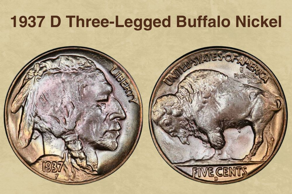 1937 D Three-Legged Buffalo Nickel