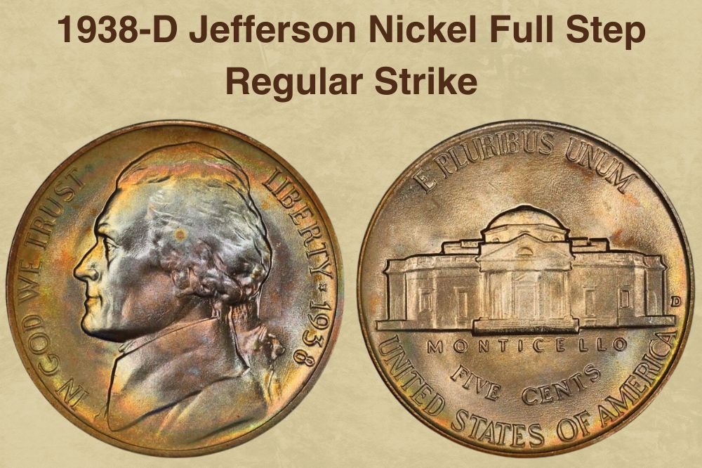 1938-D Jefferson Nickel Full Step Regular Strike