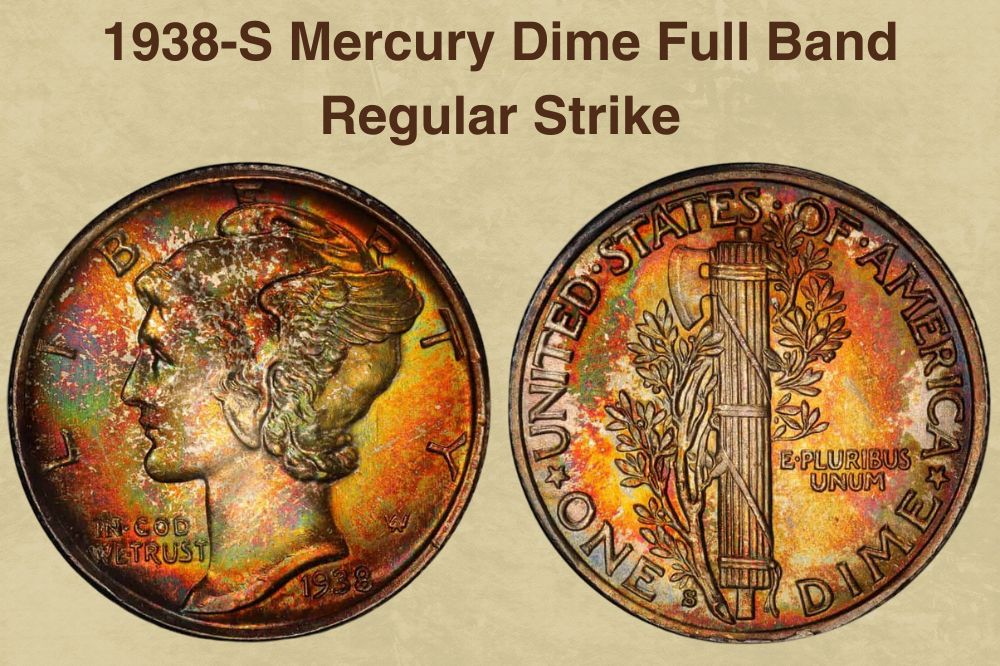1938-S Mercury Dime Full Band Regular Strike
