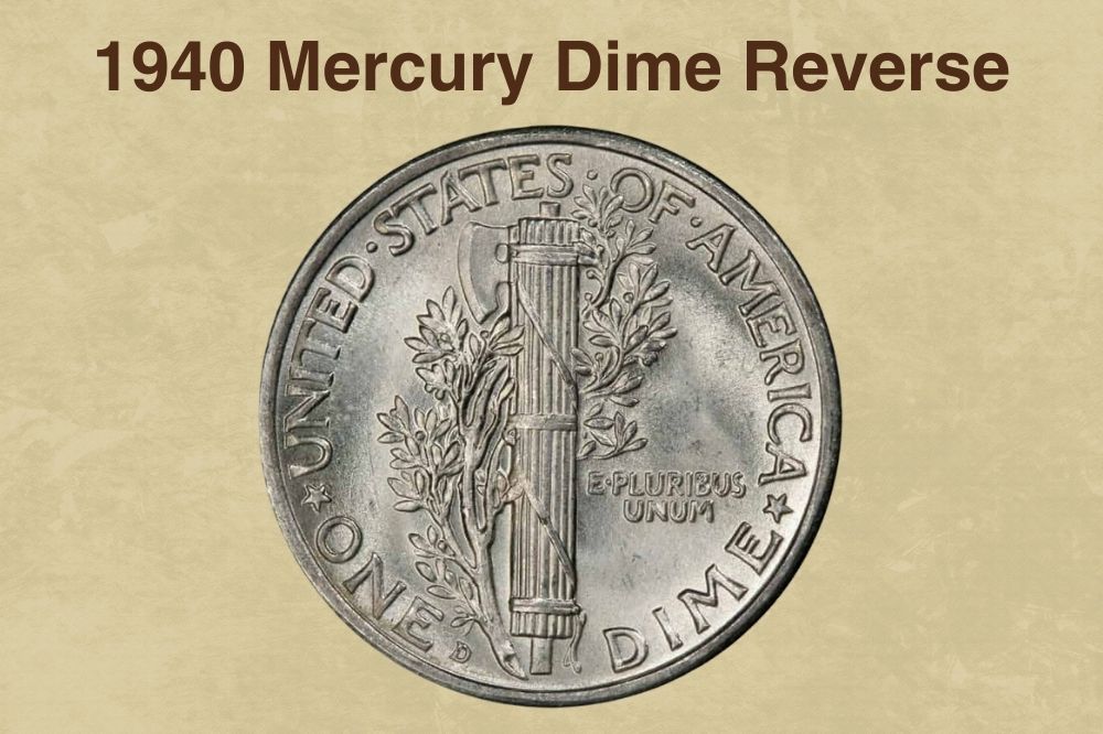 1940 Mercury Dime Reverse