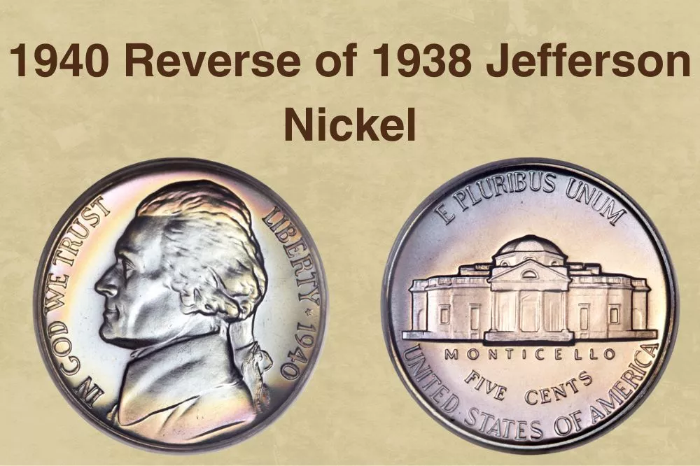 1940 Reverse of 1938 Jefferson Nickel