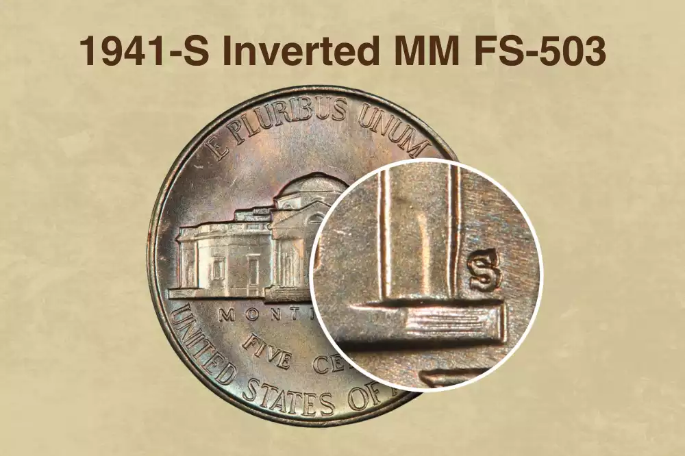 3. 1941-S Inverted MM FS-503