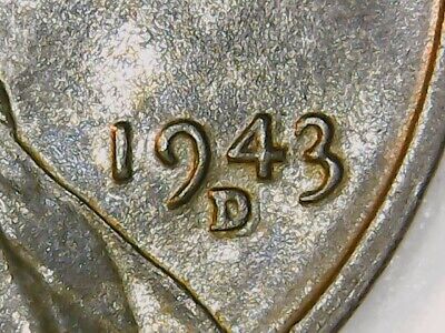 1943 DD steel penny, re-punched mint mark