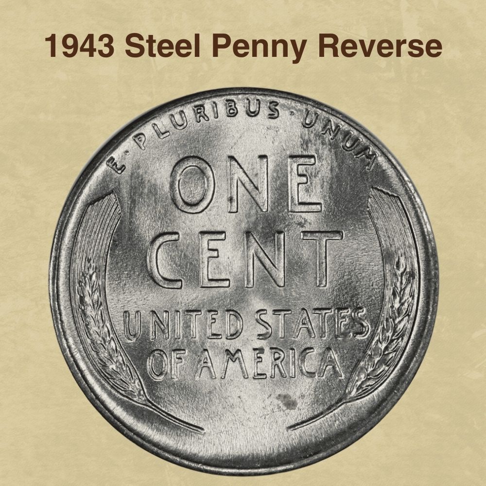 1943 Steel Penny Reverse