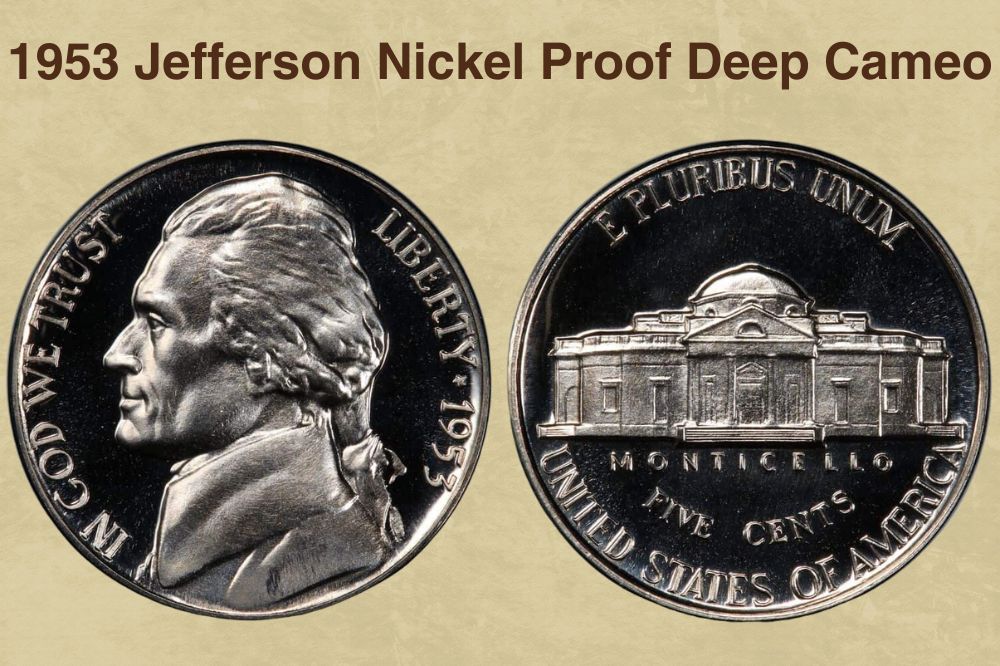 1953 Jefferson Nickel Proof Deep Cameo