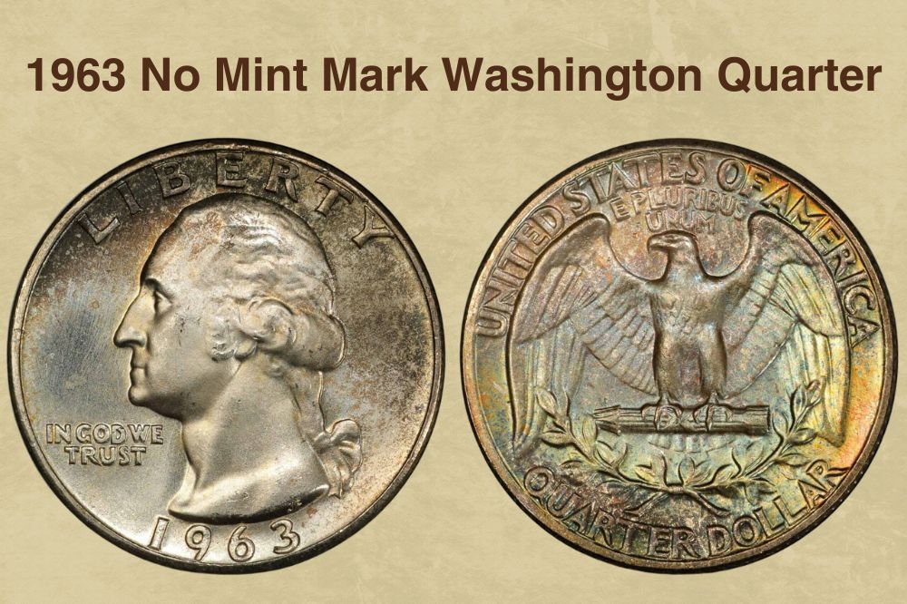 1963 No Mint mark Washington quarter