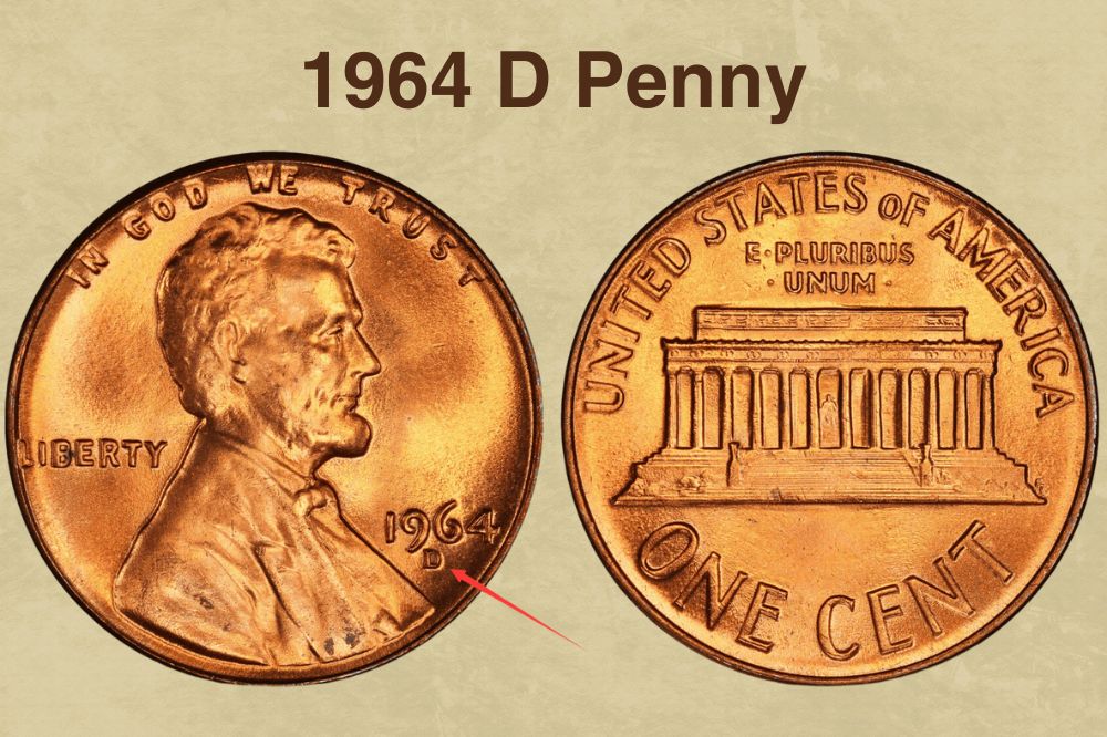 1964 D Penny