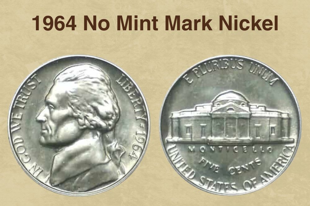 1964 No Mint Mark Nickel