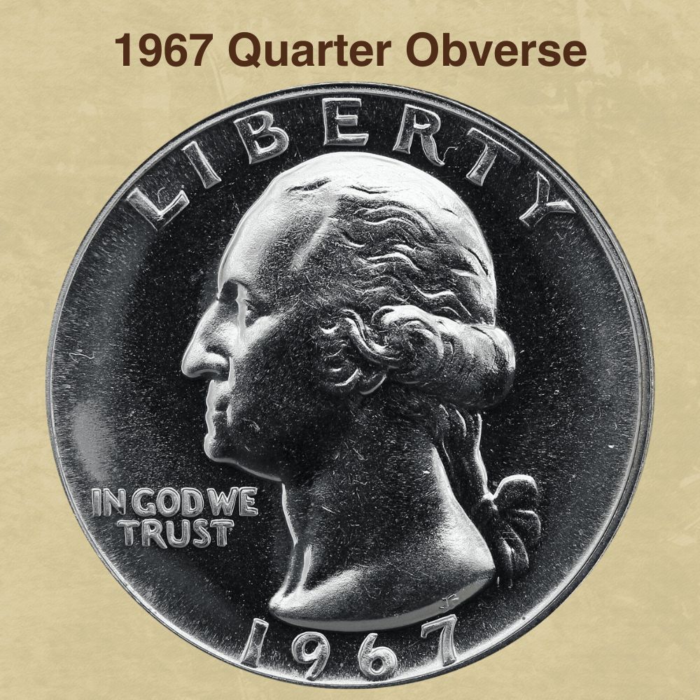1967 Quarter Obverse