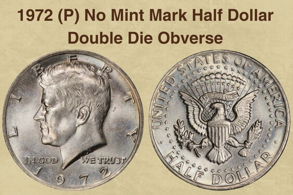 1972 (P) No Mint Mark Half Dollar Double Die Obverse