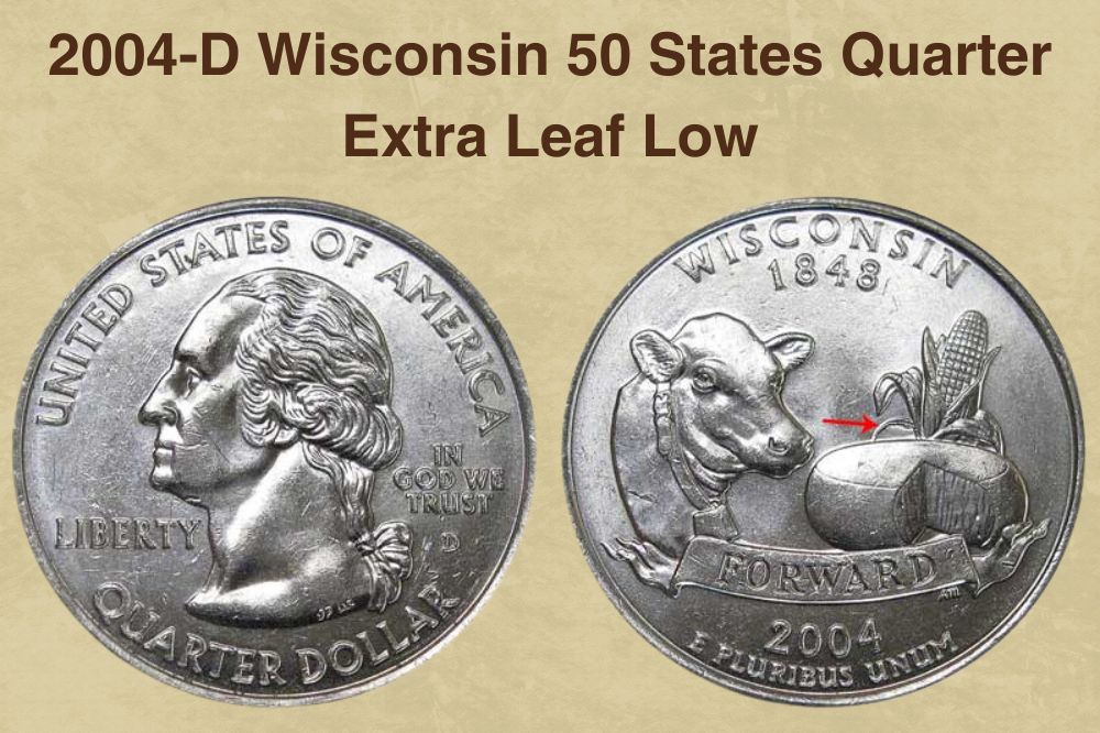2004-D Wisconsin 50 States Quarter Extra Leaf Low