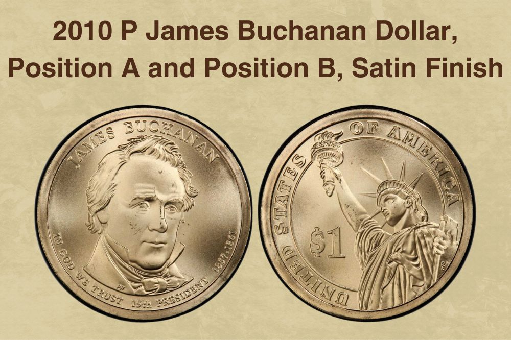 2010 P James Buchanan Dollar, Position A and Position B, Satin Finish