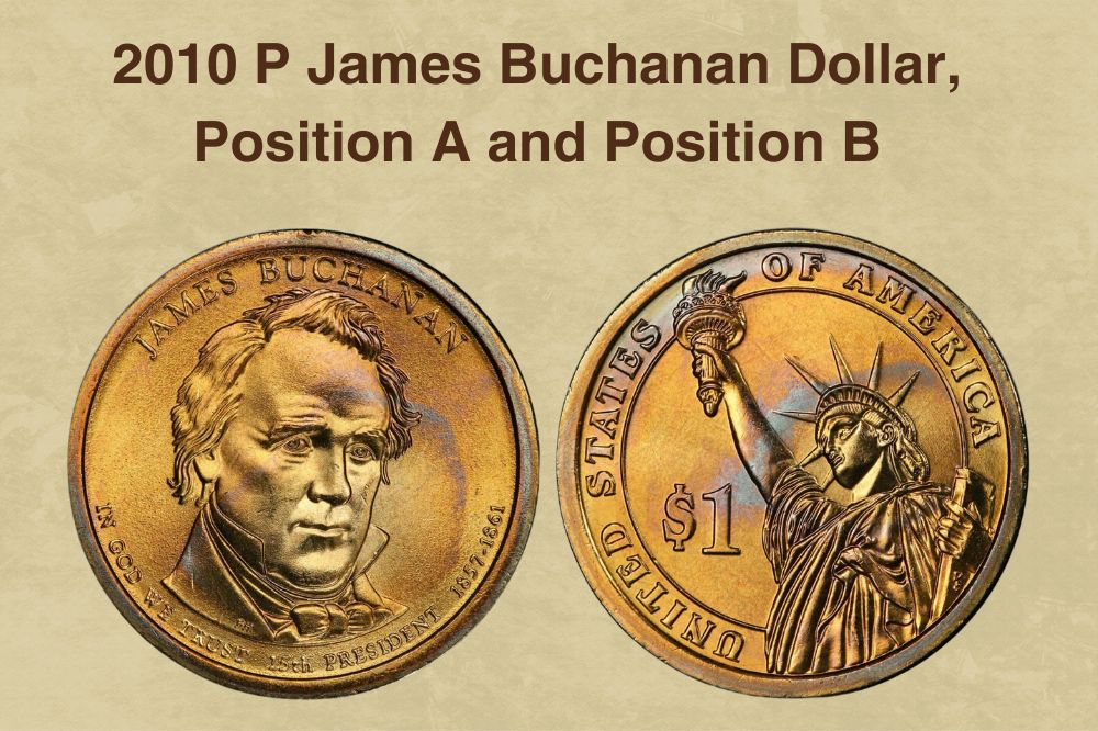 2010 P James Buchanan Dollar, Position A and Position B