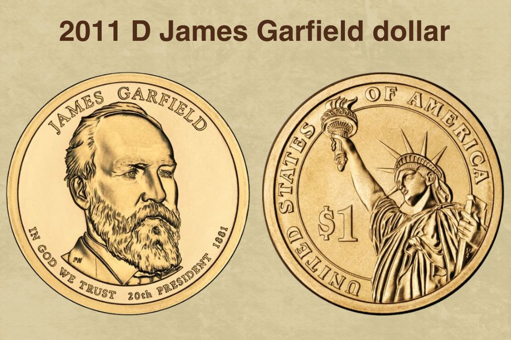 2011 D James Garfield dollar value