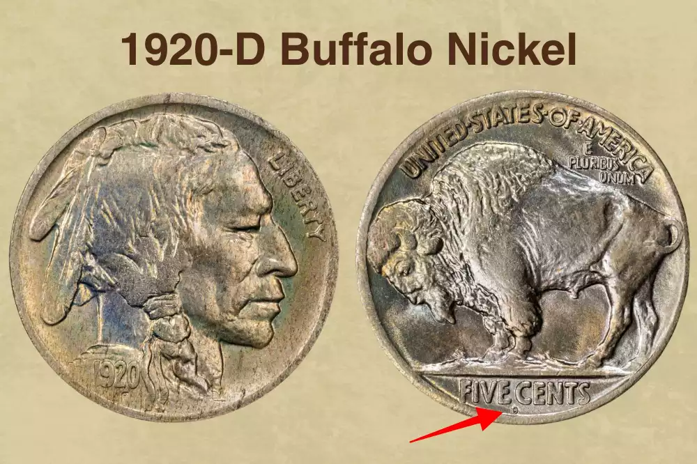 1920-D Buffalo Nickel