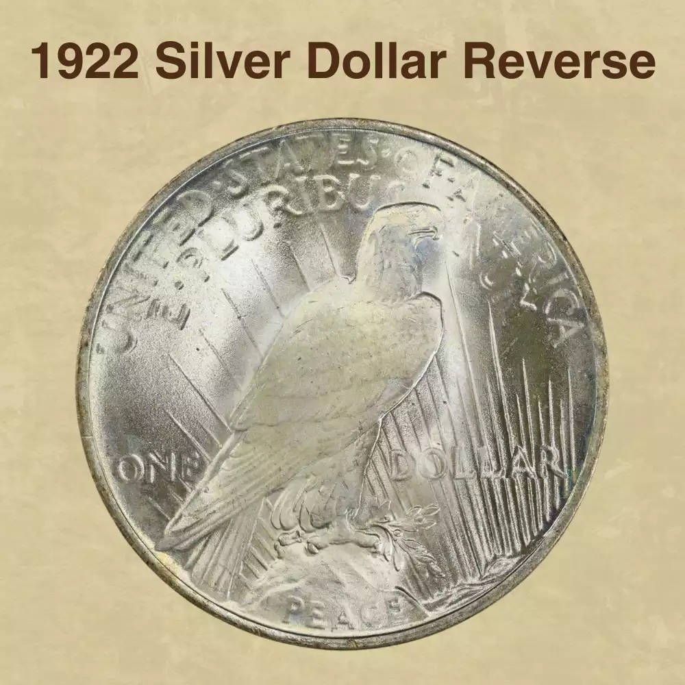 The Reverse Of The 1922 Silver Dollar