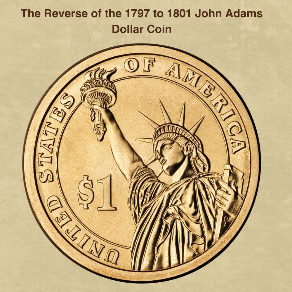The Reverse of the 1797 to 1801 John Adams Dollar Coin