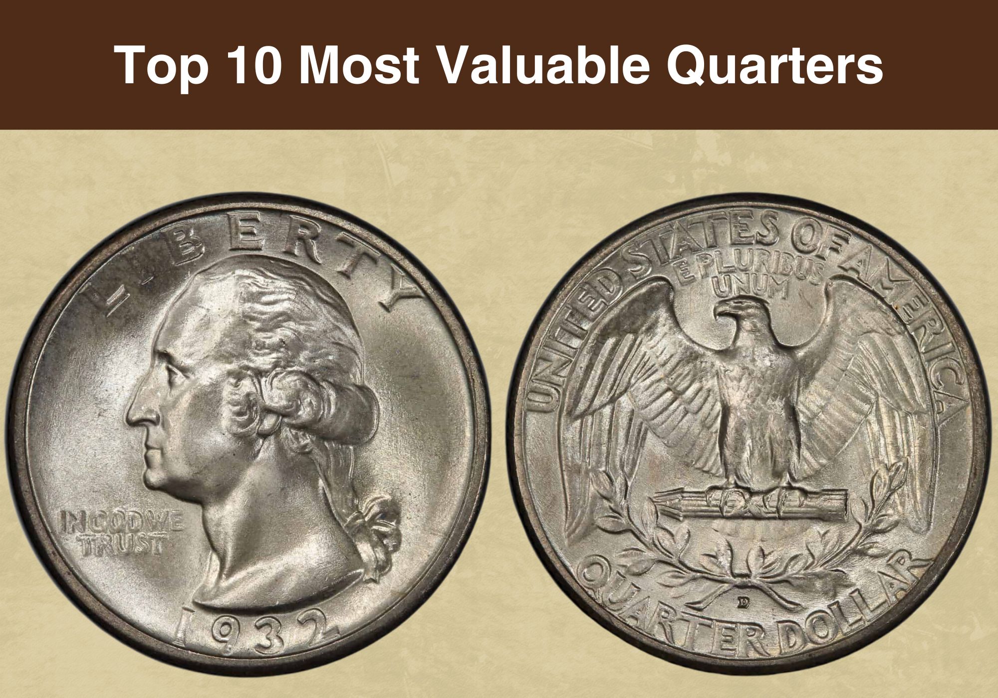 The most valuable circulated penny, 10 cent and 50 cent coins as