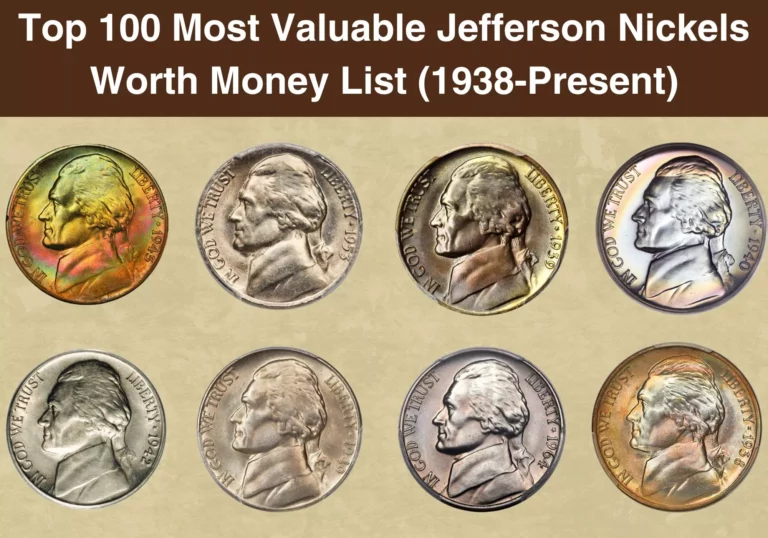 Top 100 Most Valuable Jefferson Nickels Worth Money List (1938-Present)