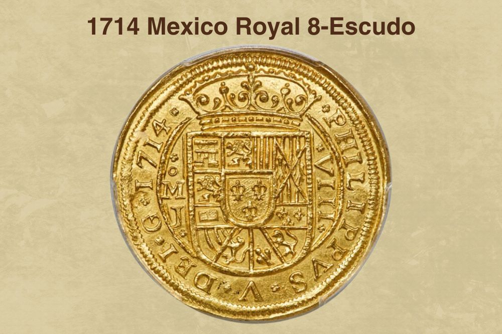 1714 Mexico Royal 8-Escudo