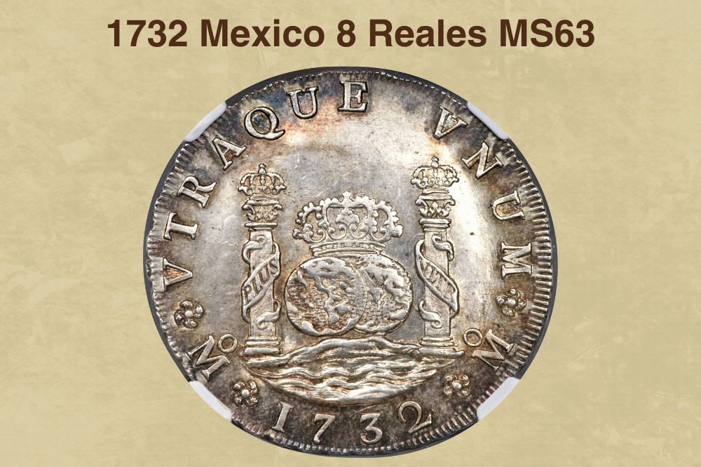 1732 Mexico 8 Reales MS63