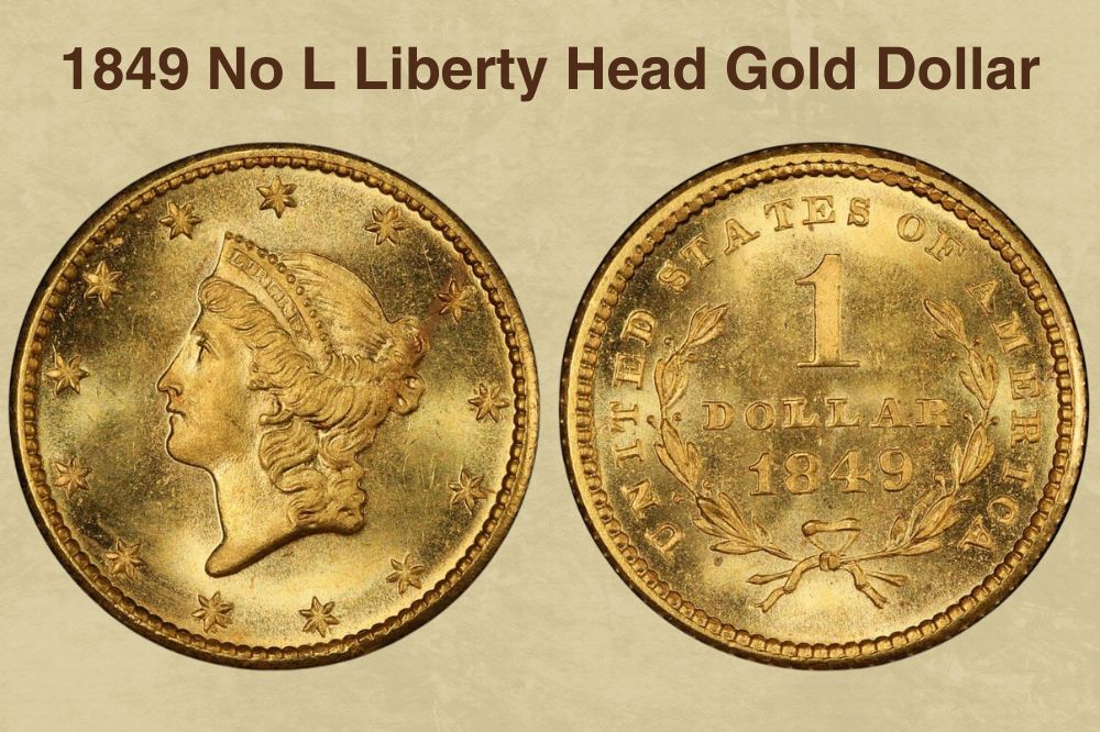 1849 No L Liberty Head Gold Dollar