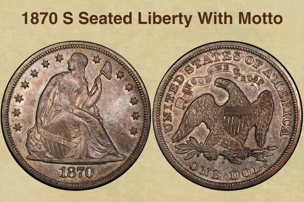 1870 S Seated Liberty With Motto