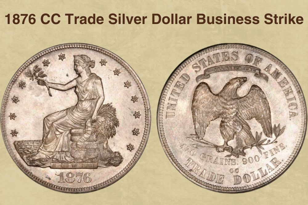1876 CC Trade Silver Dollar Business Strike