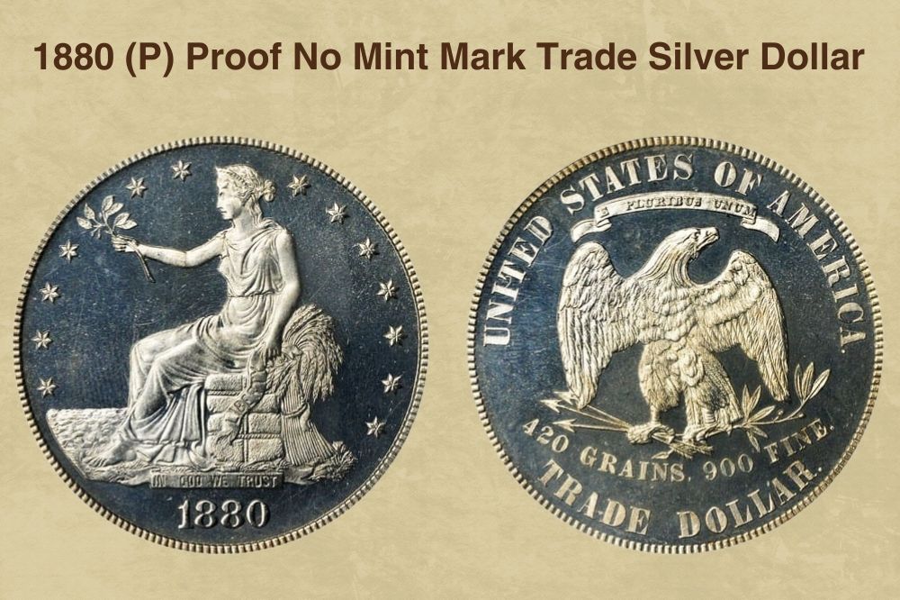 1880 (P) Proof No Mint Mark Trade Silver Dollar