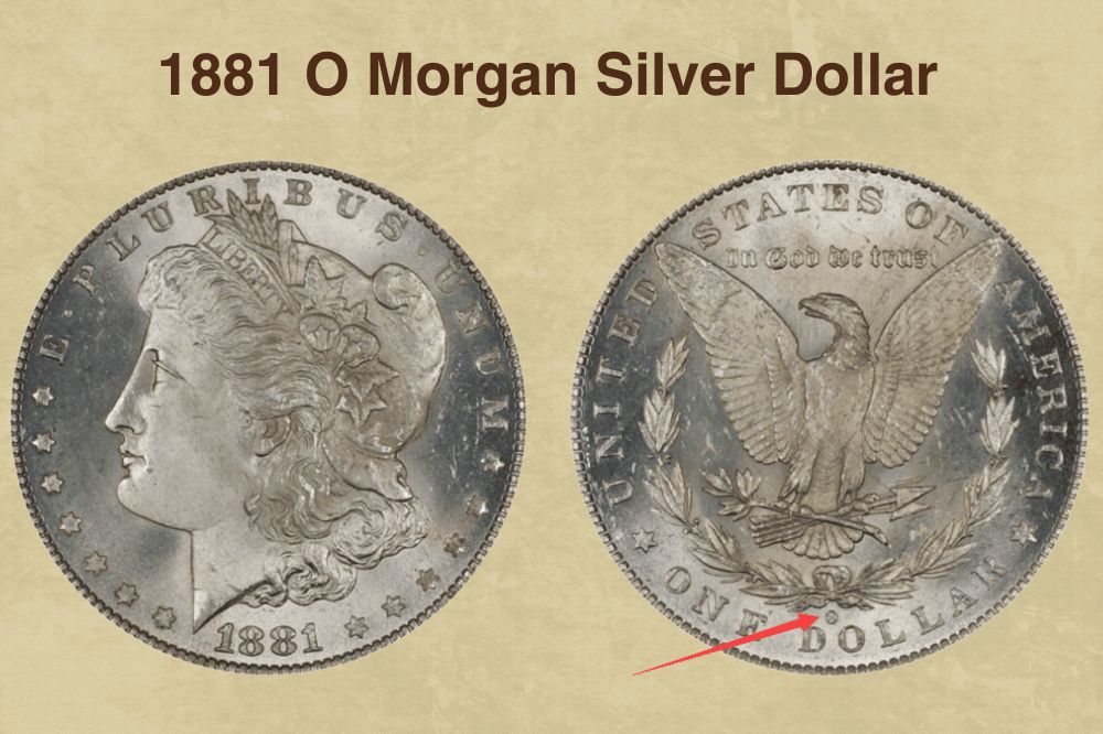 1881 O Morgan Silver Dollar