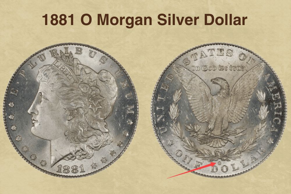 1881 O Morgan Silver Dollar