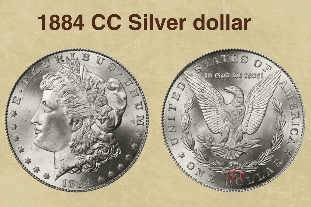 1884 CC Silver dollar