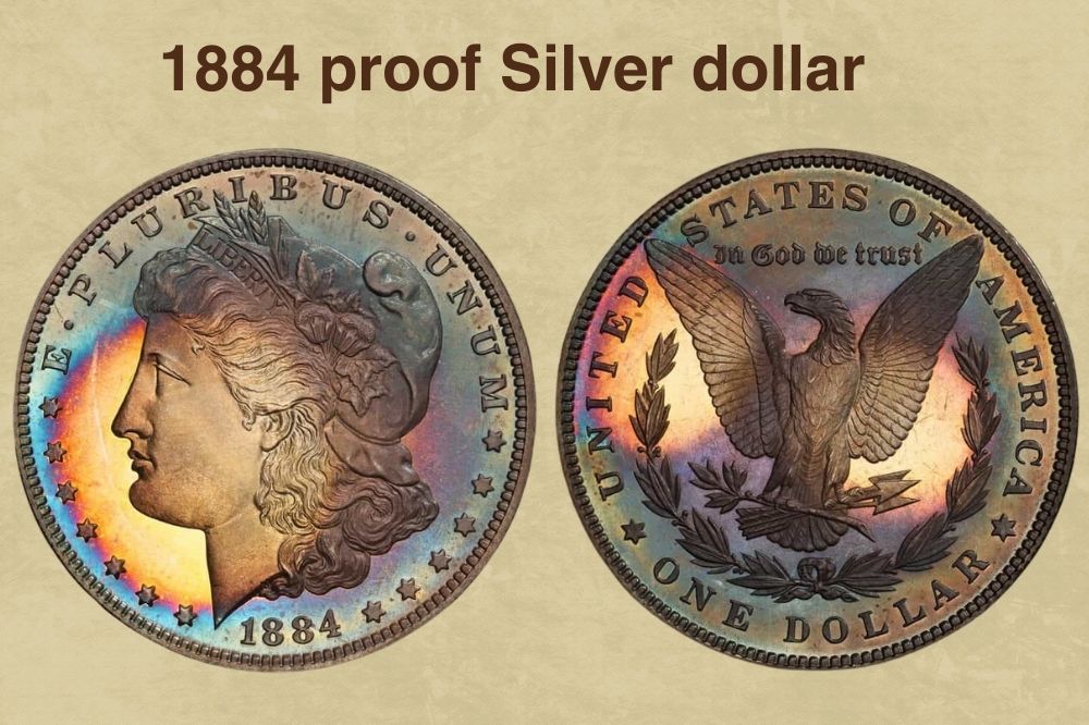 1884 proof Silver dollar