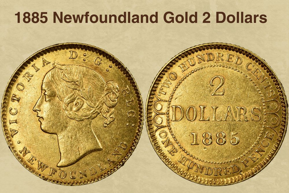 1885 Newfoundland Gold 2 Dollars
