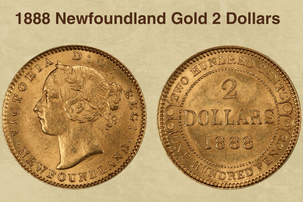 1888 Newfoundland Gold 2 Dollars