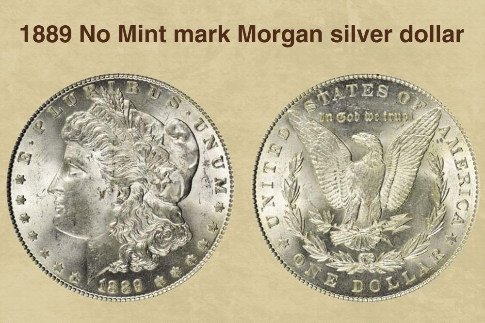 1889 No Mint mark Morgan silver dollar