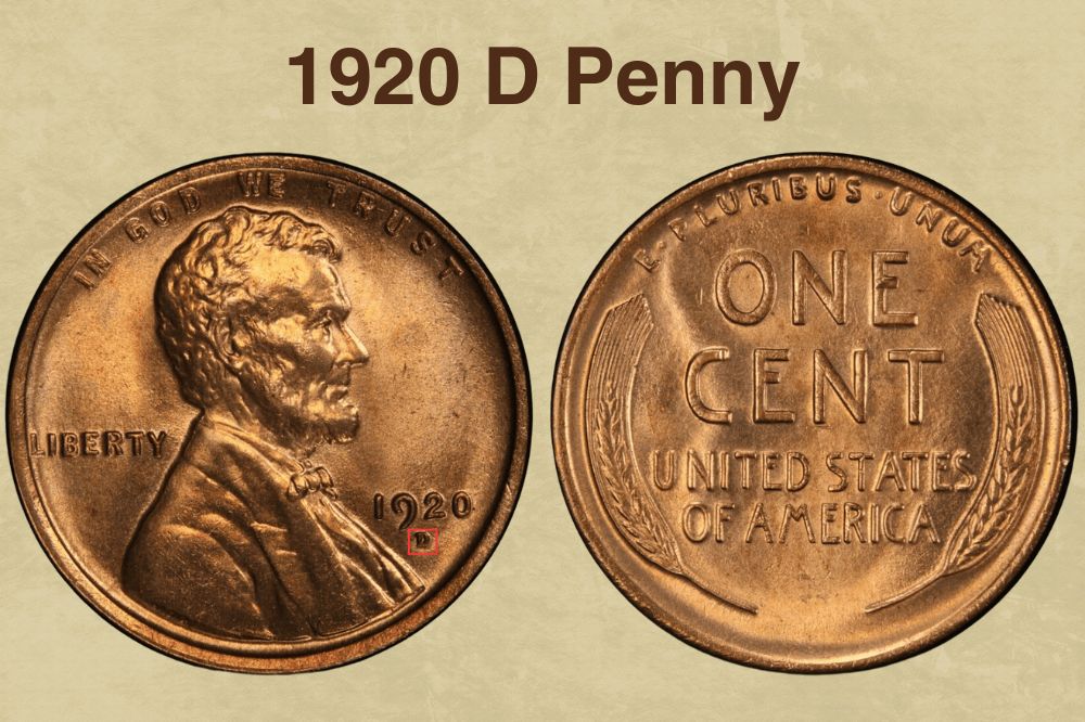 1920 D Penny
