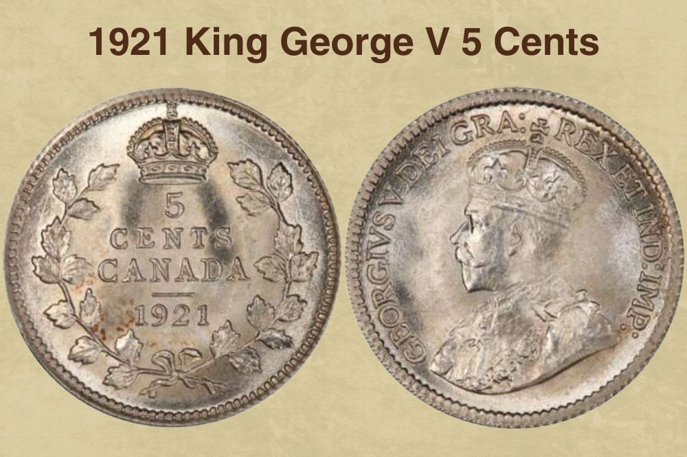 1921 King George V 5 Cents