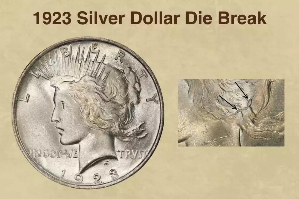 1923 Silver Dollar Die Break
