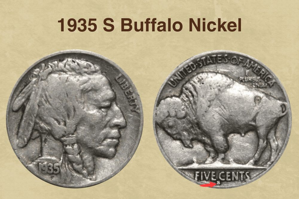 1935 S Buffalo nickel