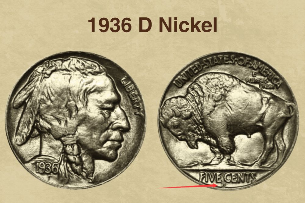1936 D Nickel