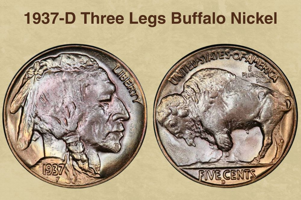 1937-D Three Legs Buffalo Nickel
