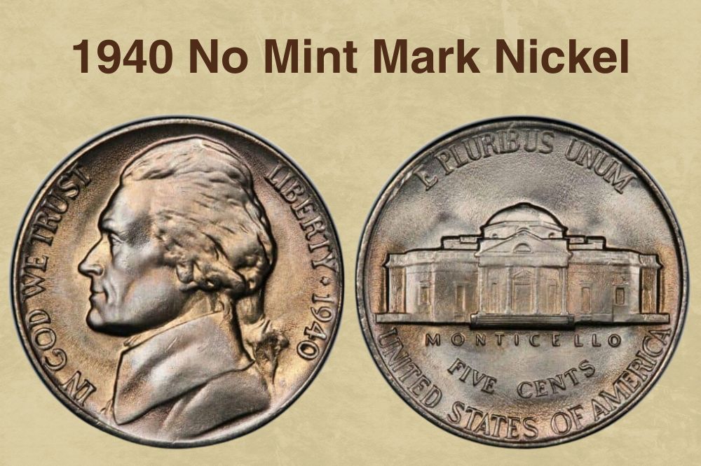 1940 No Mint Mark Nickel