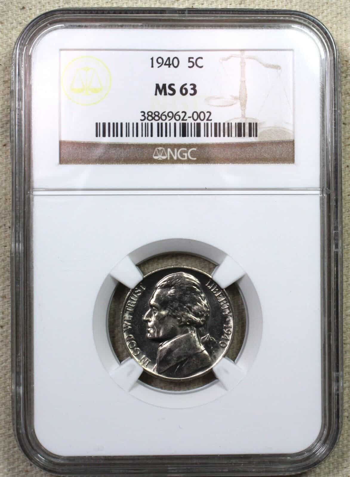 1940 S Nickel (Proof) Value